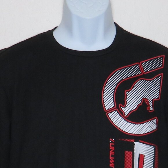 ECKO UNLTD* Men's Long Sleeve Crew Neck High/Low Curved Hem LOGO Sweater~ XL - Picture 6 of 11